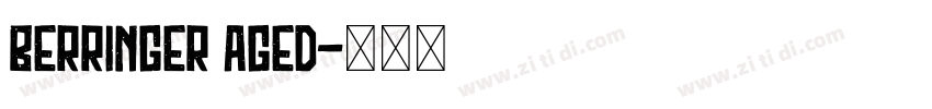 berringer aged字体转换